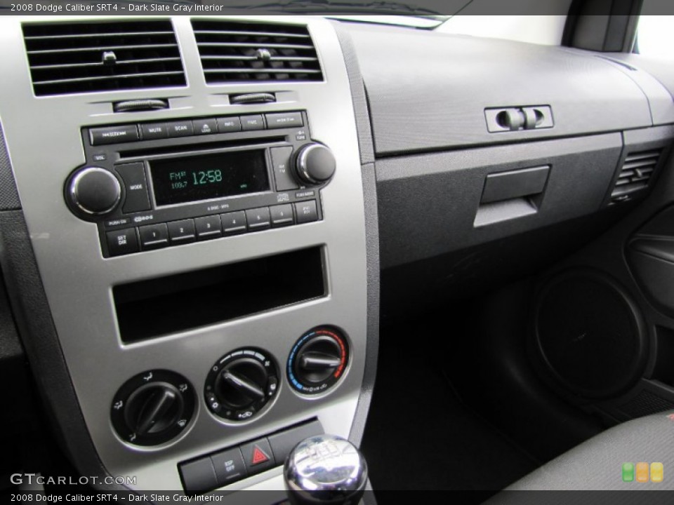 Dark Slate Gray Interior Controls for the 2008 Dodge Caliber SRT4 #63168772