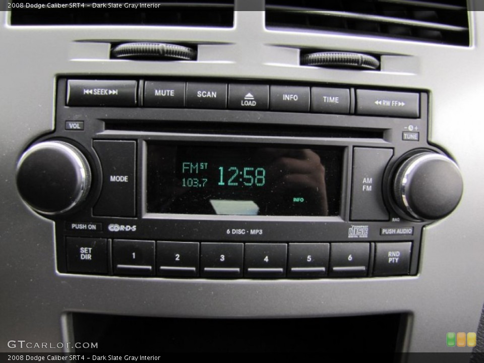 Dark Slate Gray Interior Audio System for the 2008 Dodge Caliber SRT4 #63168778