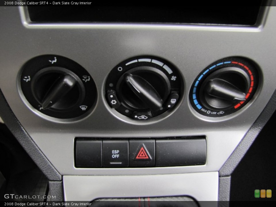 Dark Slate Gray Interior Controls for the 2008 Dodge Caliber SRT4 #63168782