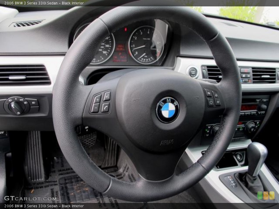 Black Interior Steering Wheel for the 2006 BMW 3 Series 330i Sedan #63171661