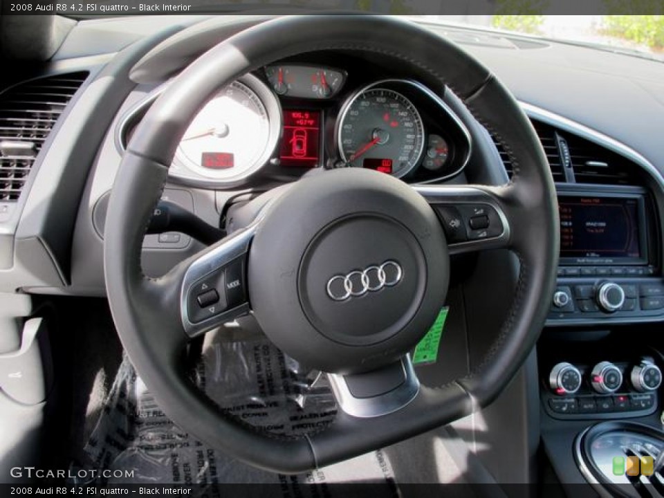 Black Interior Steering Wheel for the 2008 Audi R8 4.2 FSI quattro #63172321