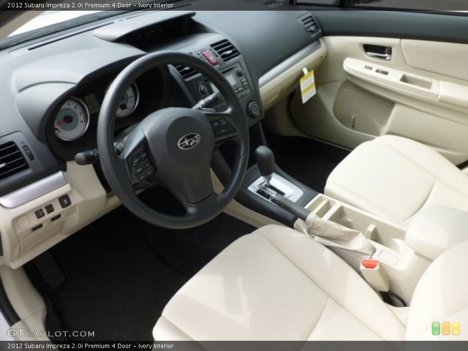 Ivory Interior Photo for the 2012 Subaru Impreza 2.0i Premium 4 Door #63173947