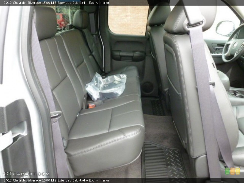 Ebony Interior Photo for the 2012 Chevrolet Silverado 1500 LTZ Extended Cab 4x4 #63174603