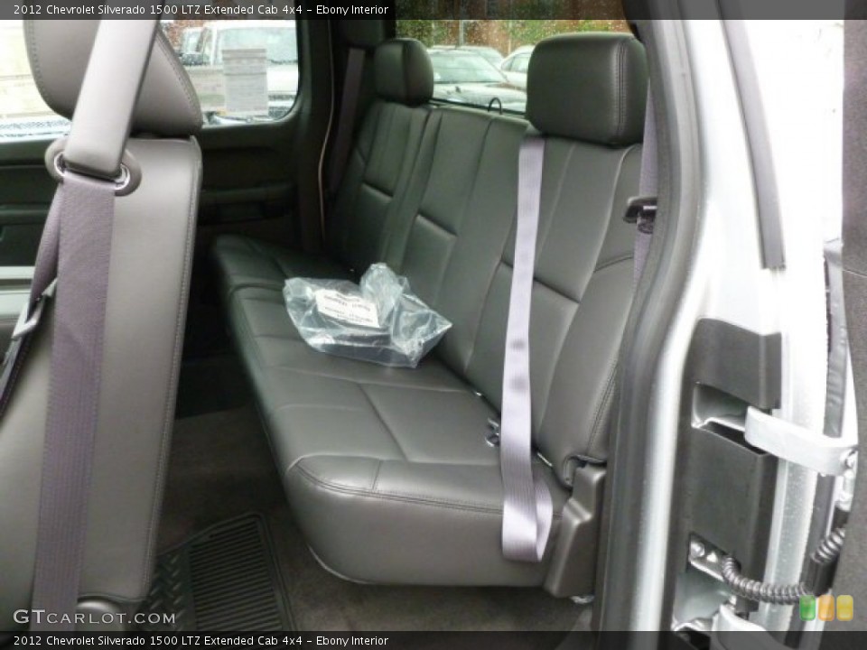 Ebony Interior Photo for the 2012 Chevrolet Silverado 1500 LTZ Extended Cab 4x4 #63174620