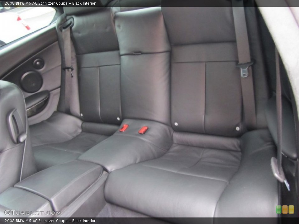 Black Interior Rear Seat for the 2008 BMW M6 AC Schnitzer Coupe #63174859