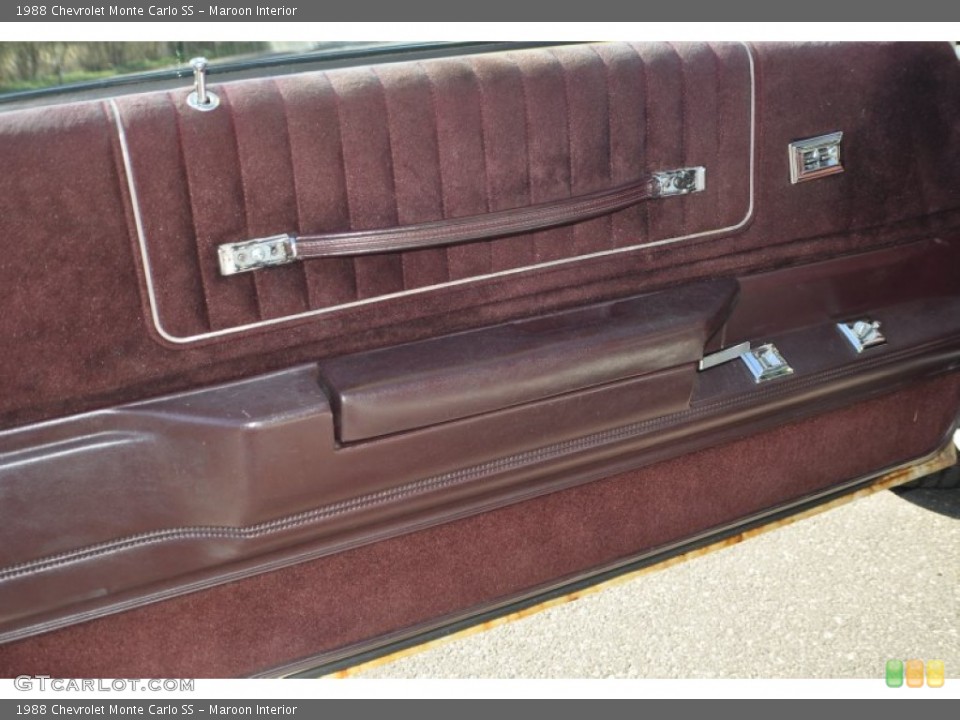 Maroon Interior Door Panel for the 1988 Chevrolet Monte Carlo SS #63177337
