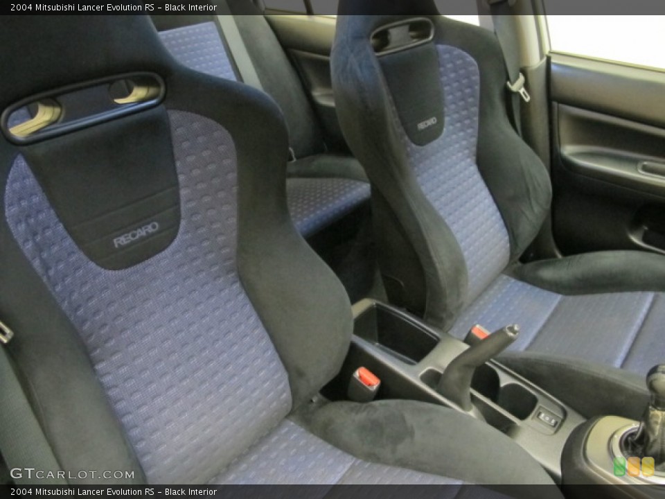 Black 2004 Mitsubishi Lancer Evolution Interiors
