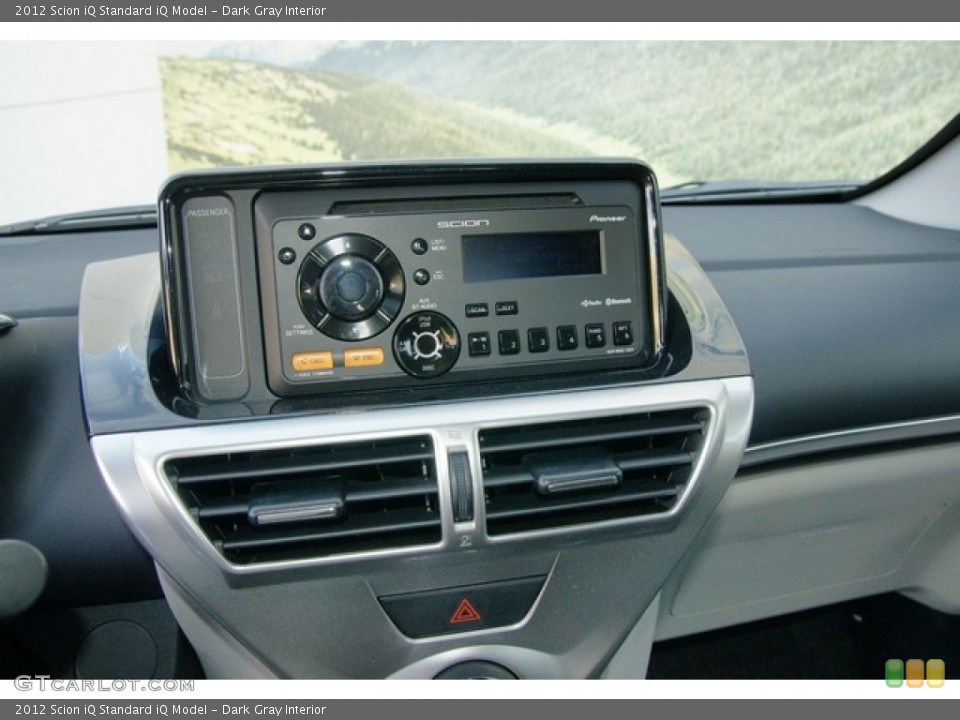 Dark Gray Interior Controls for the 2012 Scion iQ  #63184261