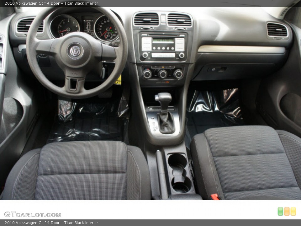 Titan Black Interior Dashboard for the 2010 Volkswagen Golf 4 Door #63184864