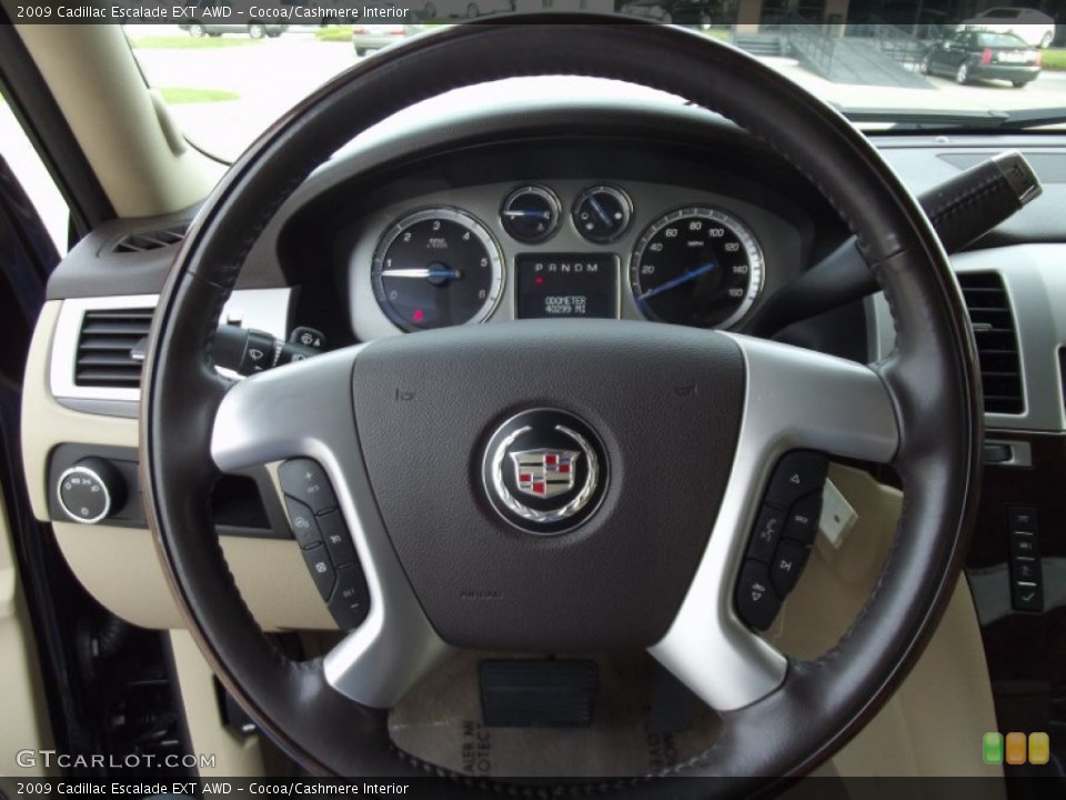 Cocoa/Cashmere Interior Steering Wheel for the 2009 Cadillac Escalade EXT AWD #63185463