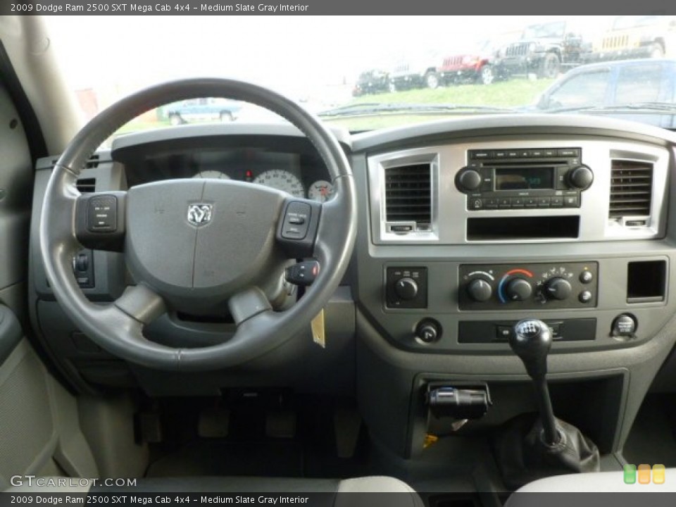 Medium Slate Gray Interior Dashboard for the 2009 Dodge Ram 2500 SXT Mega Cab 4x4 #63189691