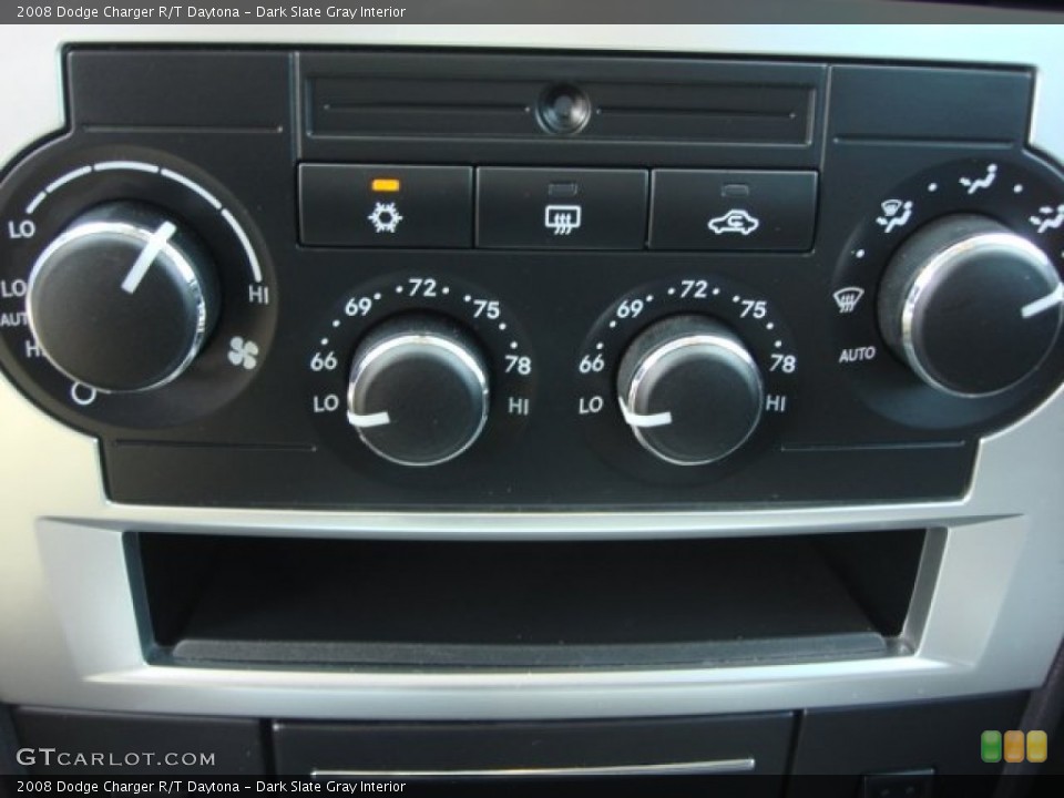 Dark Slate Gray Interior Controls for the 2008 Dodge Charger R/T Daytona #63192802