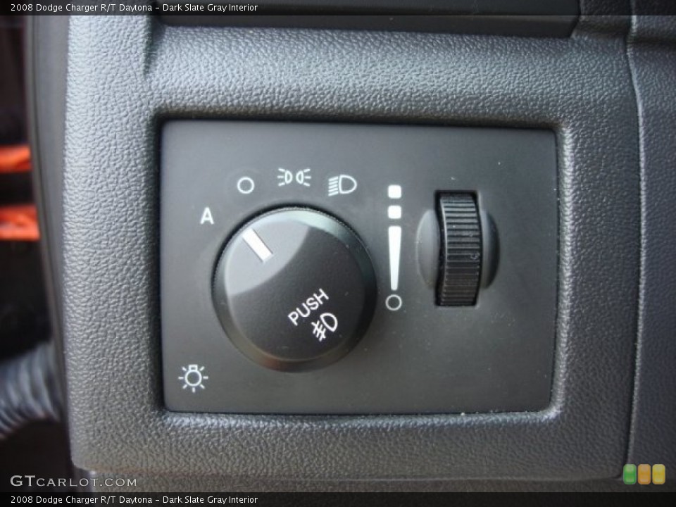Dark Slate Gray Interior Controls for the 2008 Dodge Charger R/T Daytona #63192826