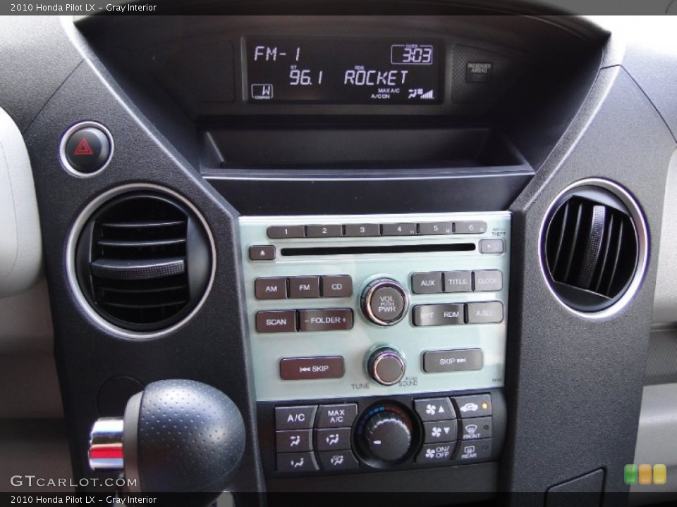 Gray Interior Controls for the 2010 Honda Pilot LX #63193336