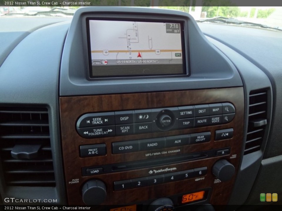Charcoal Interior Controls for the 2012 Nissan Titan SL Crew Cab #63198052