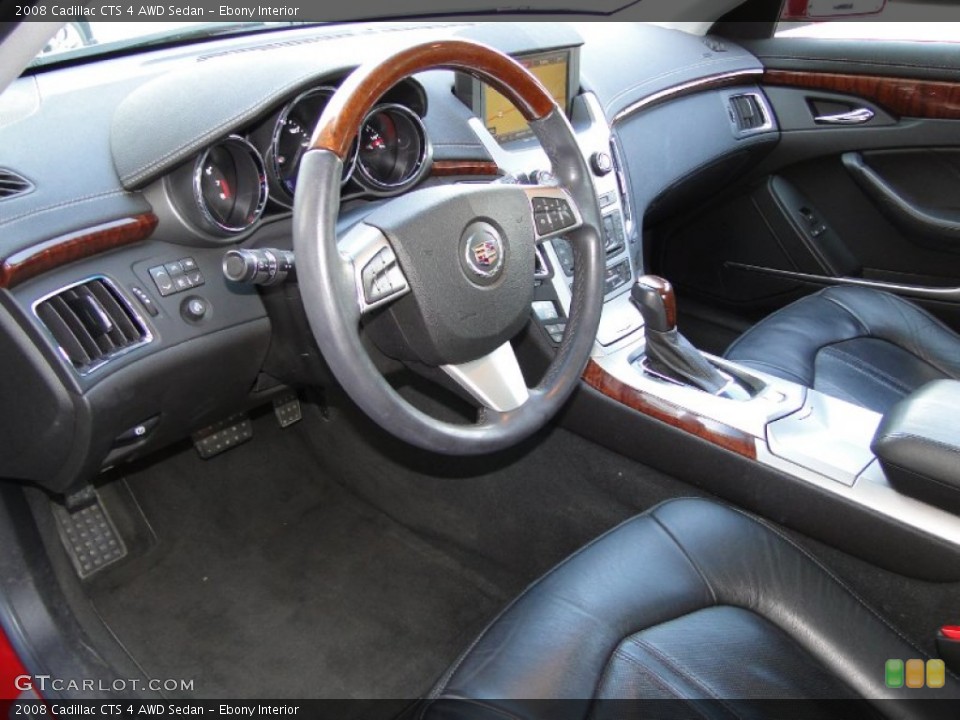 Ebony Interior Photo for the 2008 Cadillac CTS 4 AWD Sedan #63198354