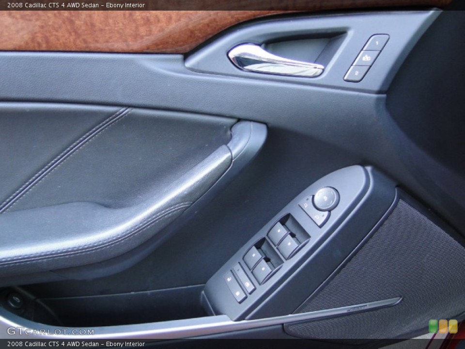 Ebony Interior Controls for the 2008 Cadillac CTS 4 AWD Sedan #63198382
