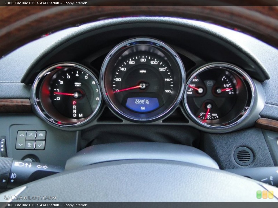 Ebony Interior Gauges for the 2008 Cadillac CTS 4 AWD Sedan #63198411