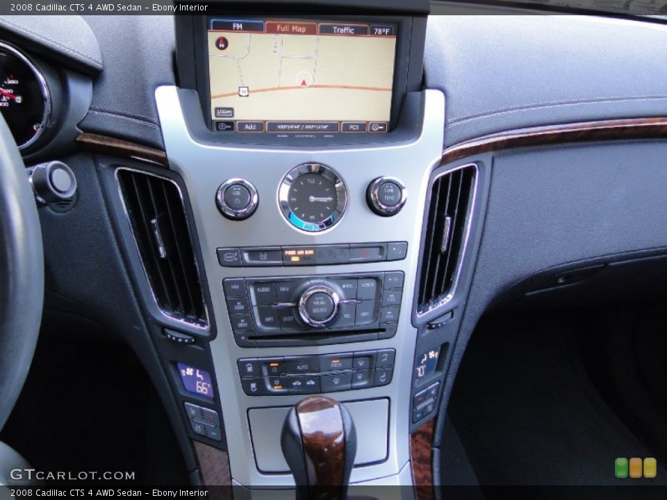 Ebony Interior Controls for the 2008 Cadillac CTS 4 AWD Sedan #63198438