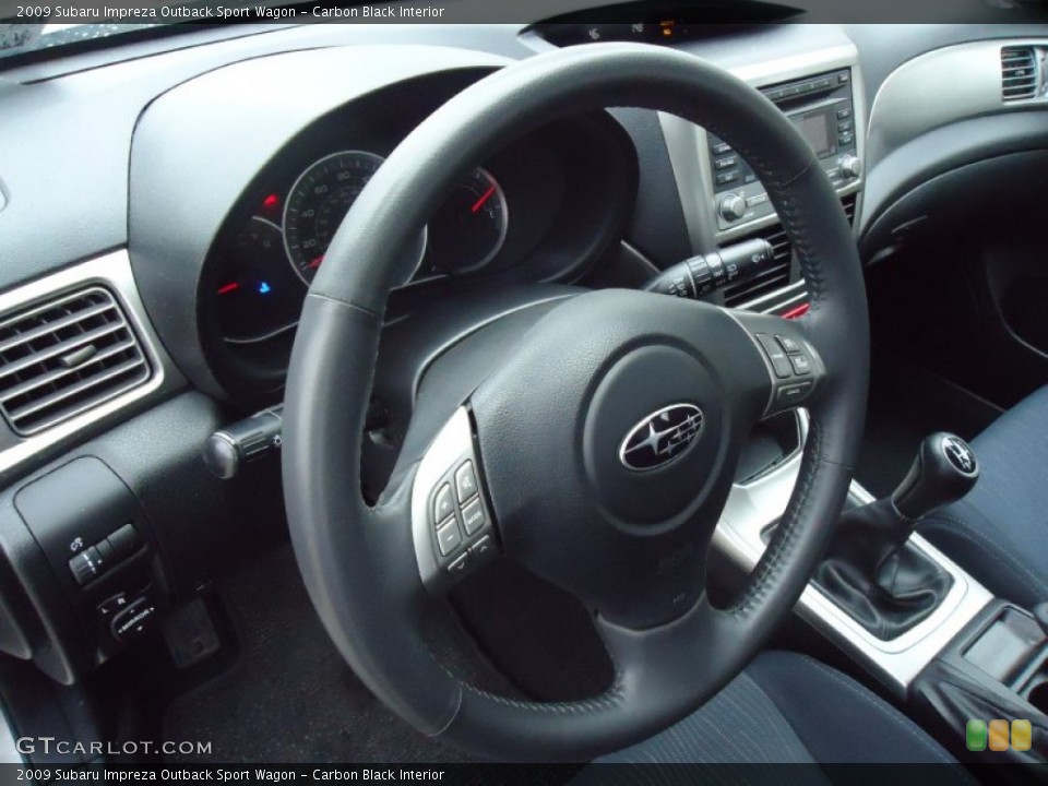 Carbon Black Interior Steering Wheel for the 2009 Subaru Impreza Outback Sport Wagon #63198484