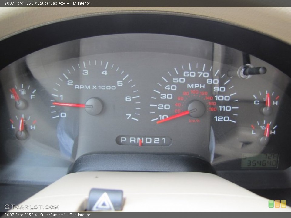 Tan Interior Gauges for the 2007 Ford F150 XL SuperCab 4x4 #63201862