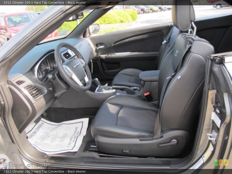 Black Interior Photo for the 2012 Chrysler 200 S Hard Top Convertible #63204720