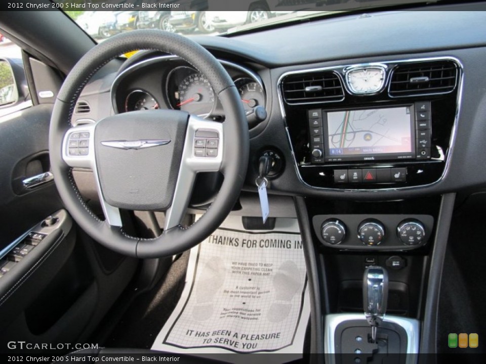 Black Interior Dashboard for the 2012 Chrysler 200 S Hard Top Convertible #63204738