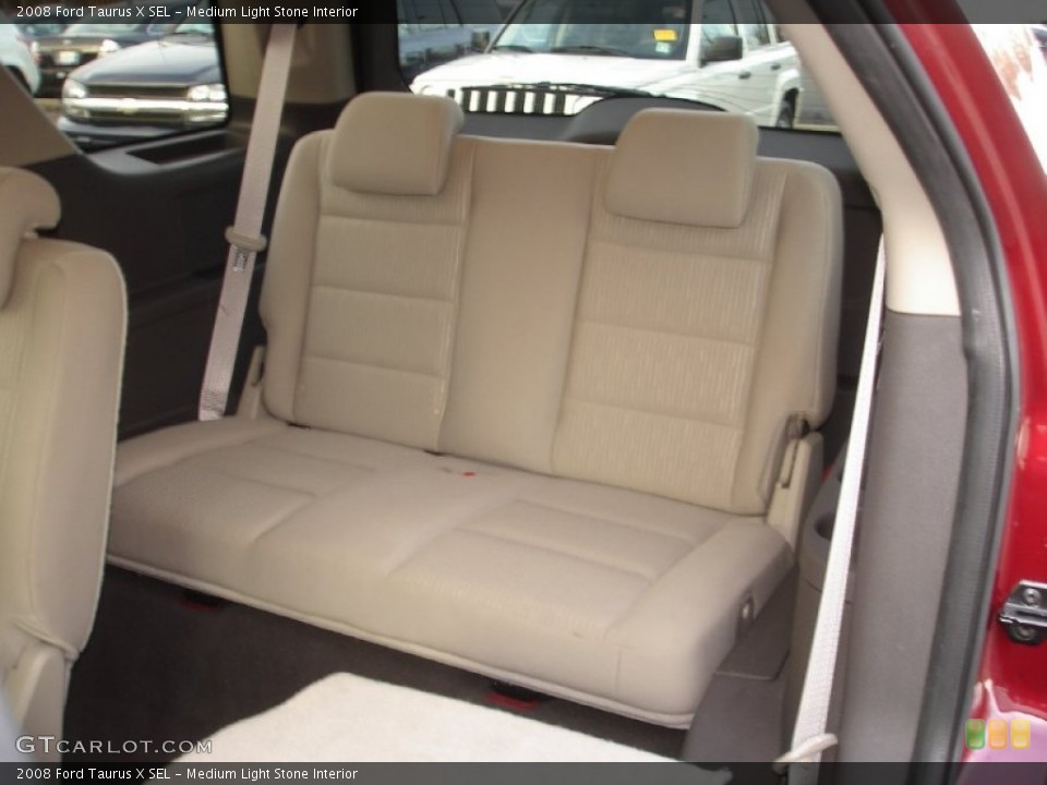 Medium Light Stone Interior Rear Seat for the 2008 Ford Taurus X SEL #63205546