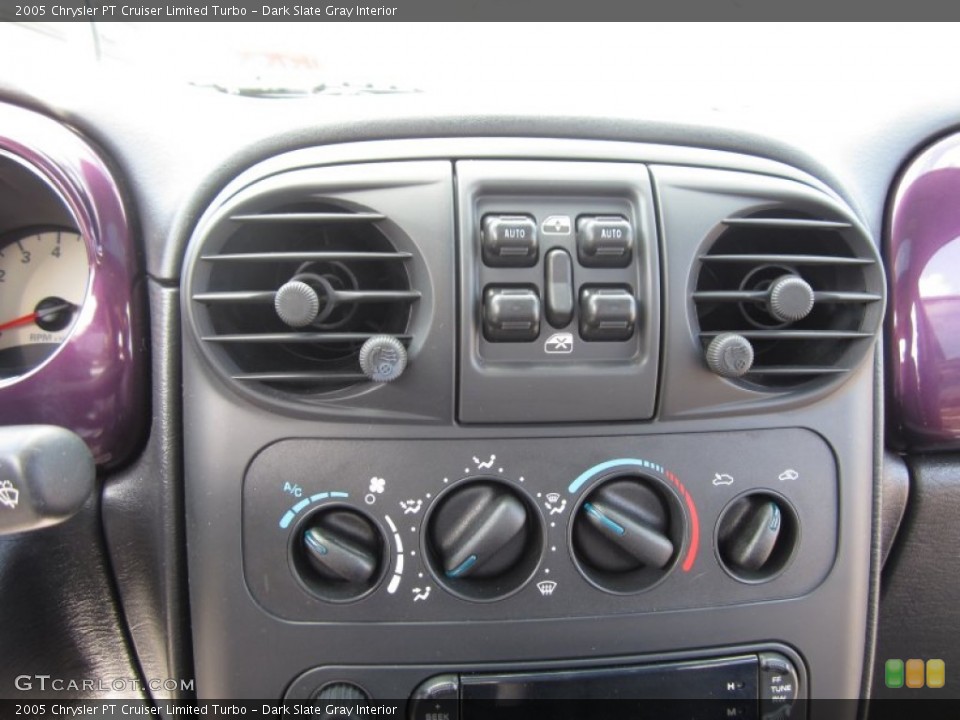 Dark Slate Gray Interior Controls for the 2005 Chrysler PT Cruiser Limited Turbo #63206332