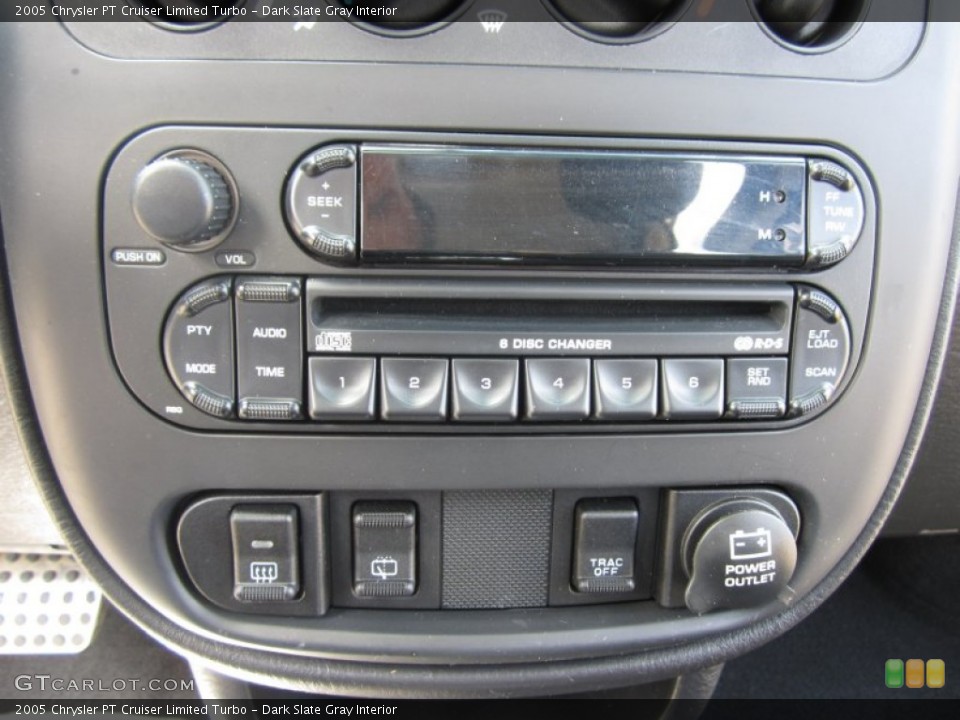 Dark Slate Gray Interior Audio System for the 2005 Chrysler PT Cruiser Limited Turbo #63206343