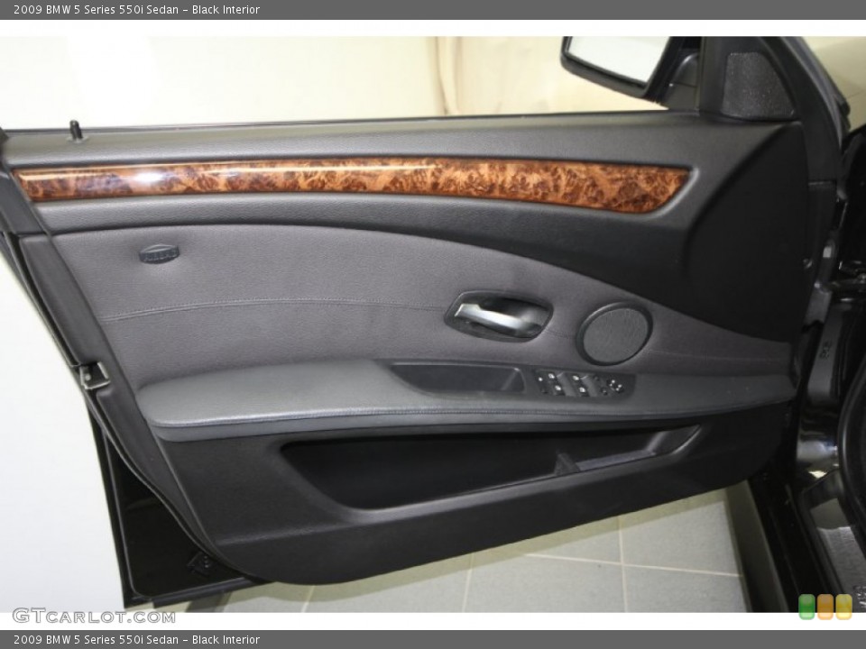 Black Interior Door Panel for the 2009 BMW 5 Series 550i Sedan #63207253