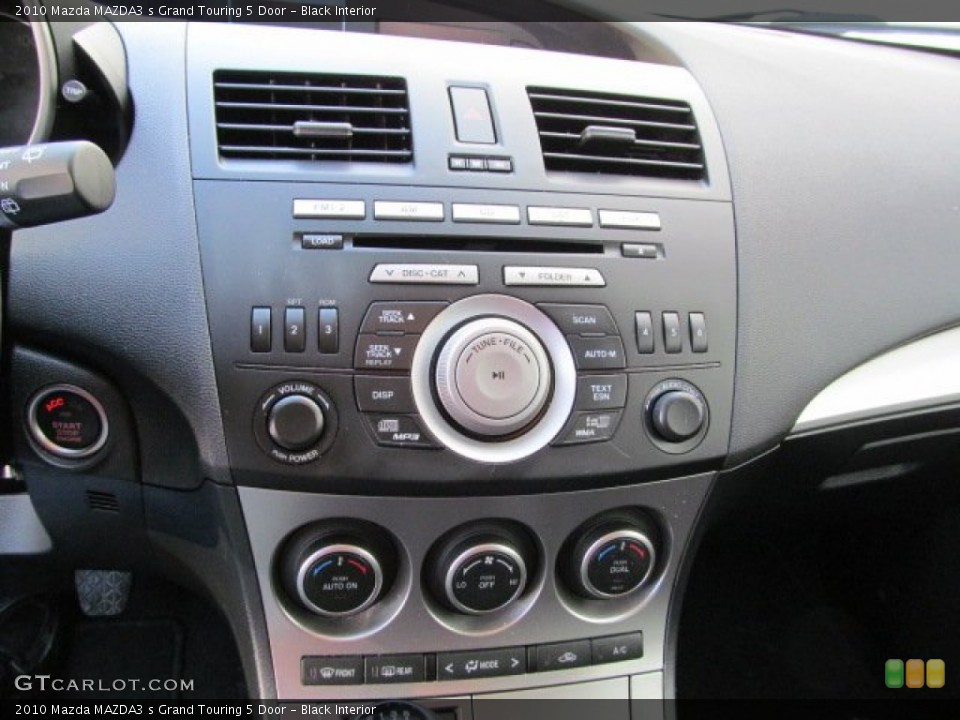 Black Interior Controls for the 2010 Mazda MAZDA3 s Grand Touring 5 Door #63207526