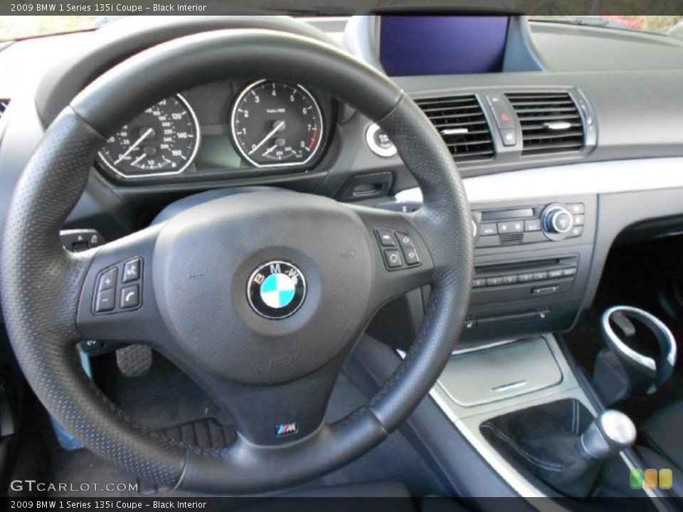 Black Interior Steering Wheel for the 2009 BMW 1 Series 135i Coupe #63210099