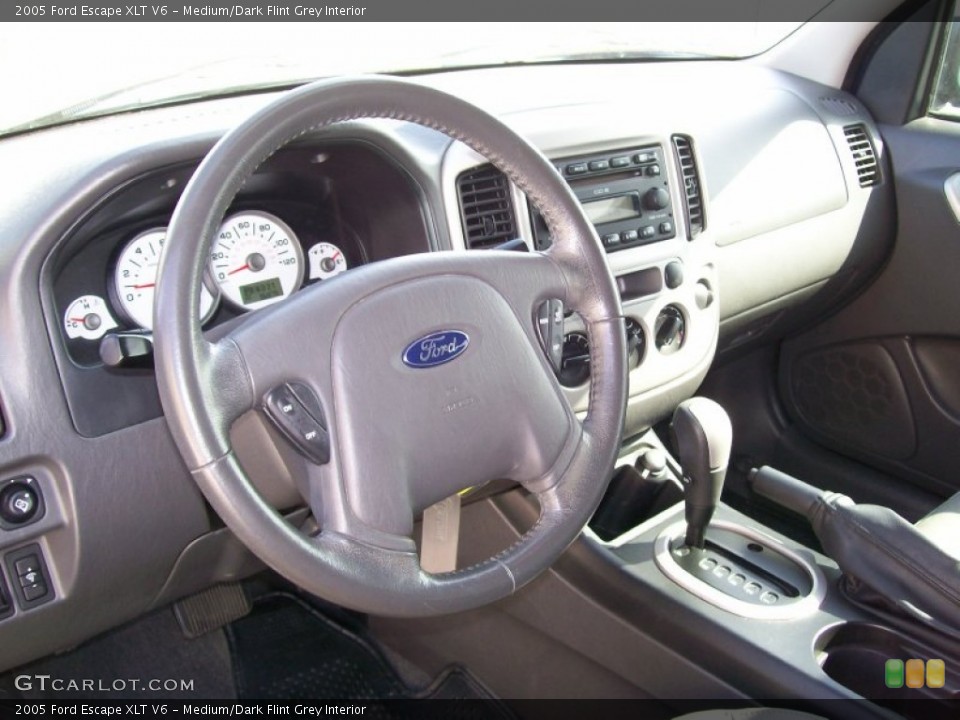 Medium/Dark Flint Grey Interior Steering Wheel for the 2005 Ford Escape XLT V6 #63211962
