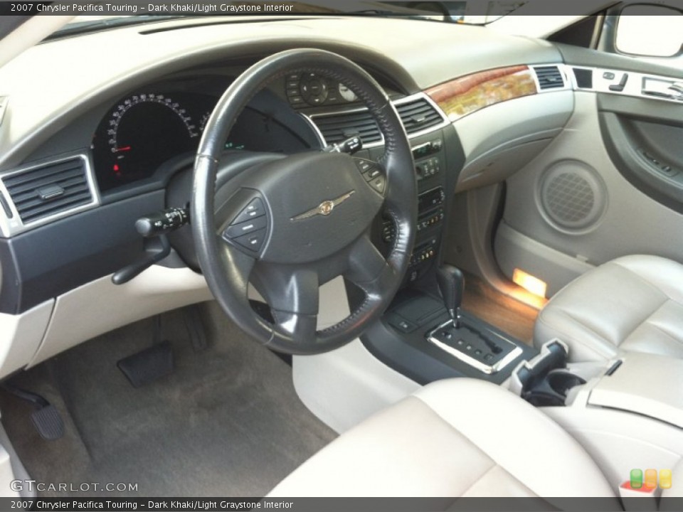Dark Khaki/Light Graystone Interior Prime Interior for the 2007 Chrysler Pacifica Touring #63212247