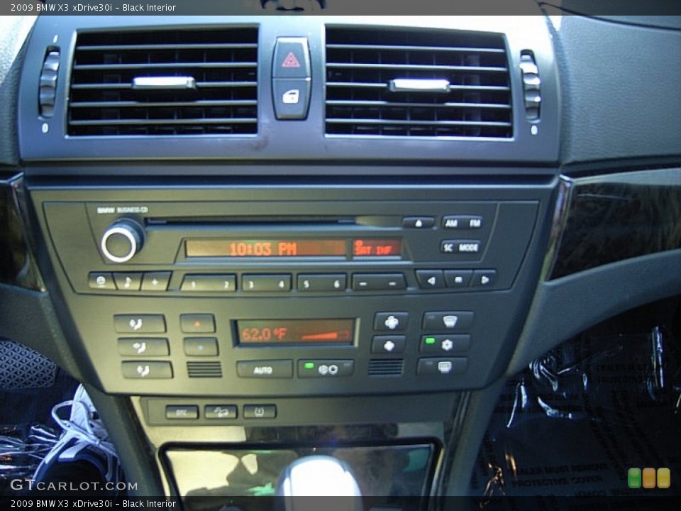 Black Interior Controls for the 2009 BMW X3 xDrive30i #63212571