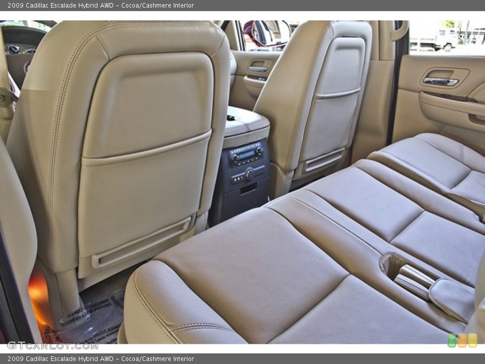 Cocoa/Cashmere Interior Rear Seat for the 2009 Cadillac Escalade Hybrid AWD #63213159