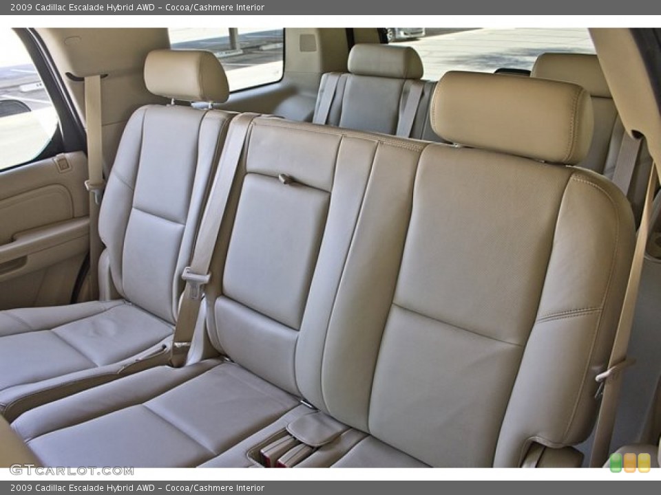 Cocoa/Cashmere Interior Rear Seat for the 2009 Cadillac Escalade Hybrid AWD #63213171