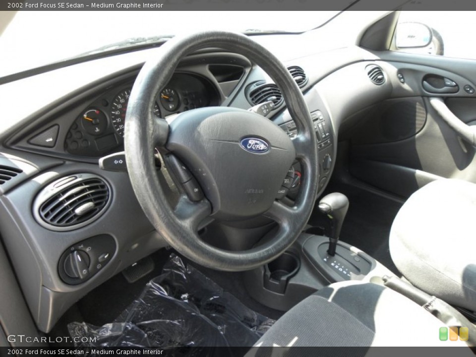 Medium Graphite Interior Dashboard for the 2002 Ford Focus SE Sedan #63215073