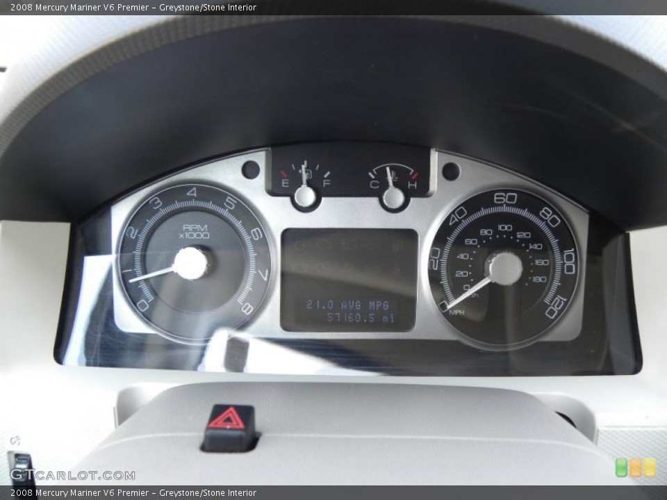 Greystone/Stone Interior Gauges for the 2008 Mercury Mariner V6 Premier #63215516