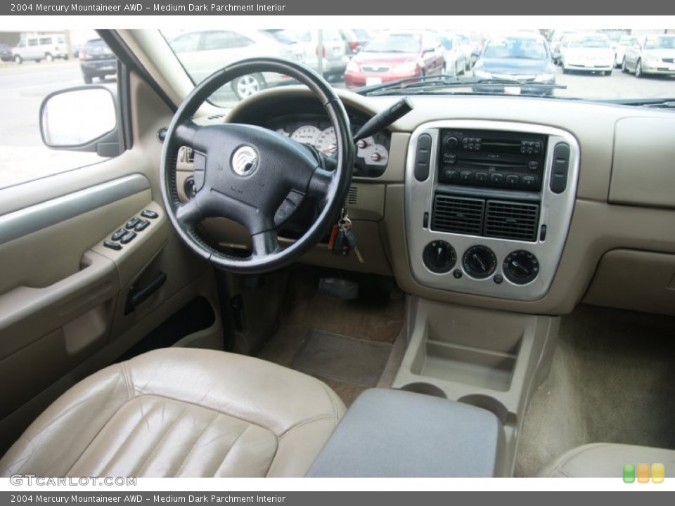Medium Dark Parchment Interior Dashboard for the 2004 Mercury Mountaineer AWD #63217832