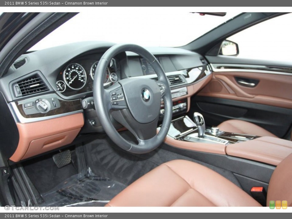 Cinnamon Brown Interior Prime Interior for the 2011 BMW 5 Series 535i Sedan #63219450