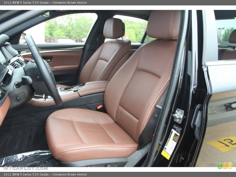 Cinnamon Brown Interior Front Seat for the 2011 BMW 5 Series 535i Sedan #63219461