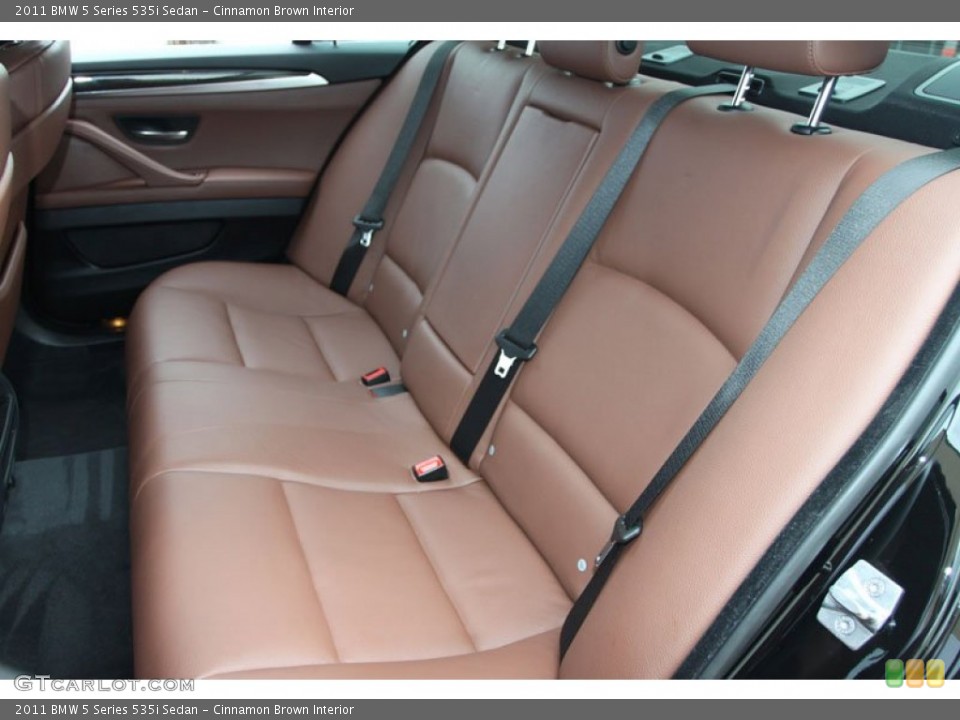 Cinnamon Brown Interior Rear Seat for the 2011 BMW 5 Series 535i Sedan #63219468
