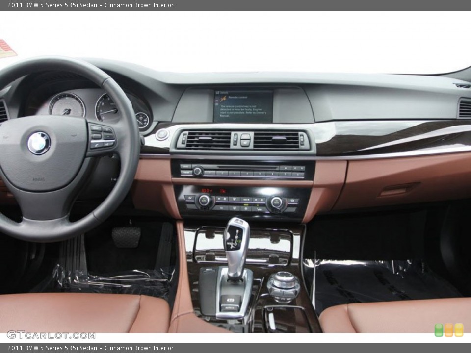 Cinnamon Brown Interior Dashboard for the 2011 BMW 5 Series 535i Sedan #63219567