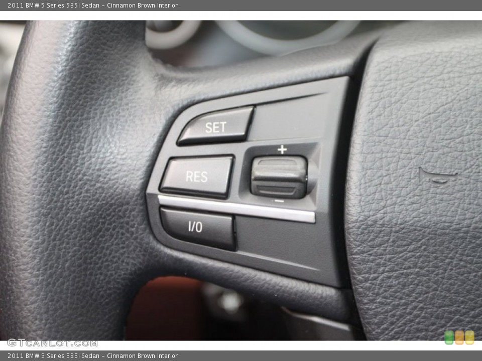 Cinnamon Brown Interior Controls for the 2011 BMW 5 Series 535i Sedan #63219702