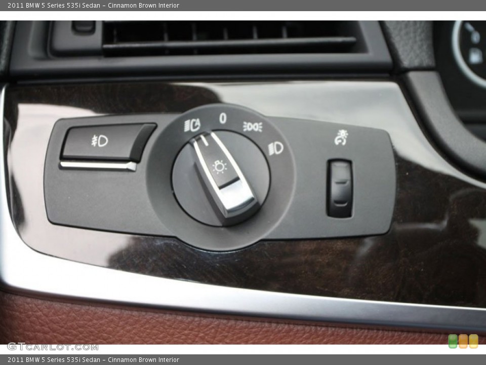 Cinnamon Brown Interior Controls for the 2011 BMW 5 Series 535i Sedan #63219711