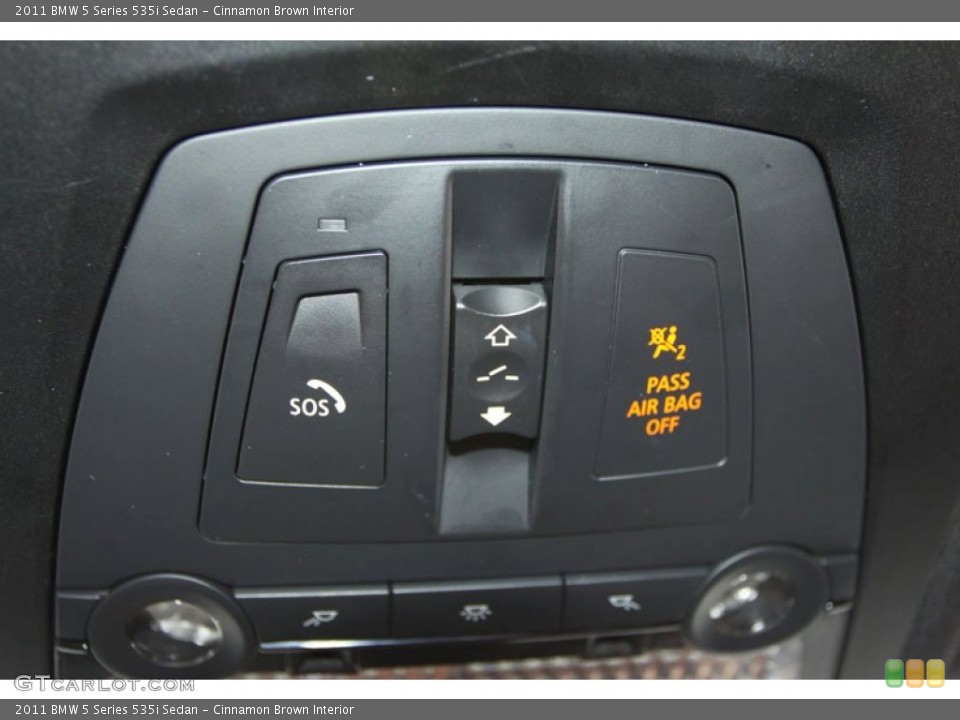 Cinnamon Brown Interior Controls for the 2011 BMW 5 Series 535i Sedan #63219725