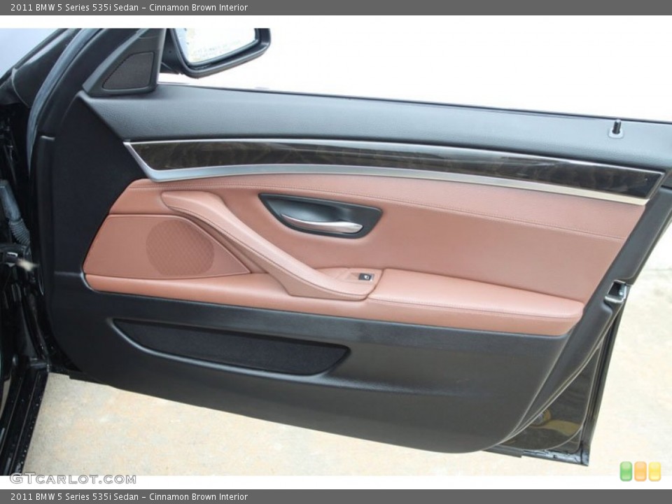 Cinnamon Brown Interior Door Panel for the 2011 BMW 5 Series 535i Sedan #63219777