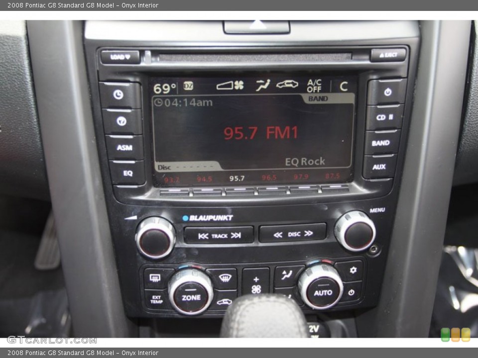 Onyx Interior Controls for the 2008 Pontiac G8  #63220053
